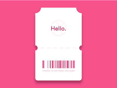 Hello. Dribbble birth community dribbble first hello shot thanks