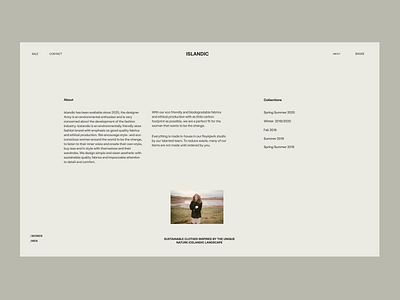 Icelandic About Issue 60 about e commerce ecommence layout minimal minimaldesign ui ux web webdesign