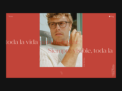 Glasses Issue 64 e commerce ecommence layout minimal red ui ux web webdesign