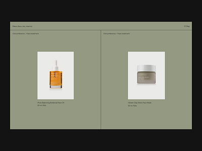 Face treatment Issue 67 e commerce ecommence layout minimal minimaldesign ui ux web webdesign