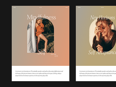 Mindfulness Issue 76 gradient gradients layout minimal minimaldesign type ui ux web webdesign website website design