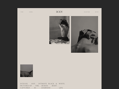 Body collection Issue 85 layout minimal minimaldesign typography ui ux web webdesign