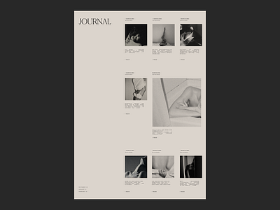 Journal full page Issue 87 beige editorial layout journal layout minimal minimaldesign typography ui ux web webdesign