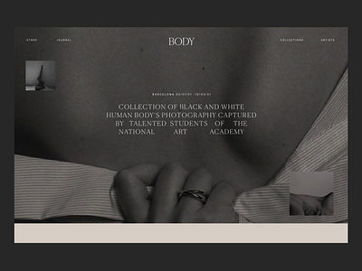 Body Opening Issue 89 animation blackandwhite exhibition homepage layout minimal minimaldesign typography ui ux web webdesign