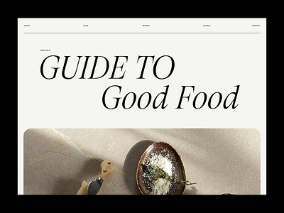 Issue 96 Guide to Good Food food layout minimal minimaldesign typography ui ux web webdesign