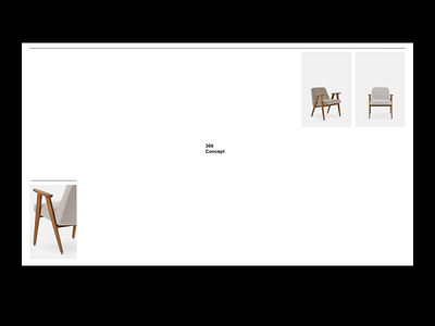 Issue 97 366 Concept animation armchair layout minimal minimaldesign product page typography ui ux web webdesign