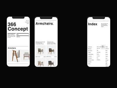 Issue 103 366 Concept mobile black and white ecommerce layout minimal minimaldesign mobile responive ui ux web webdesign
