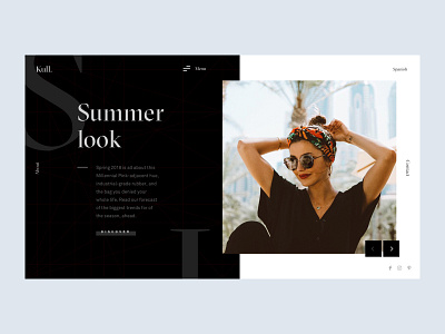 Summer Look Issue 04 typography ui ux web webdesign