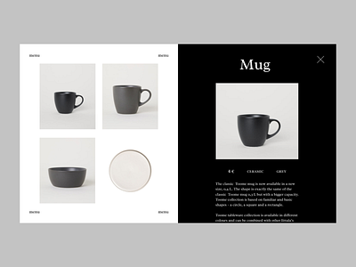 Minimal Mug Issue 17 design e commerce ecommence grey minimal minimaldesign typography ui ux web webdesign