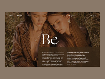 /Be Issue 32 e comerce e commerce ecommence fashion layout minimal typography ui ux web webdesign
