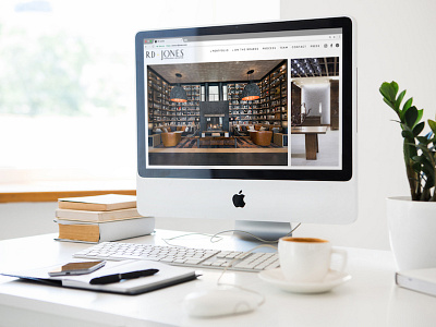 RD Jones Website adobe creative suite b2b computer designer interior design layout photoshop product design visual website