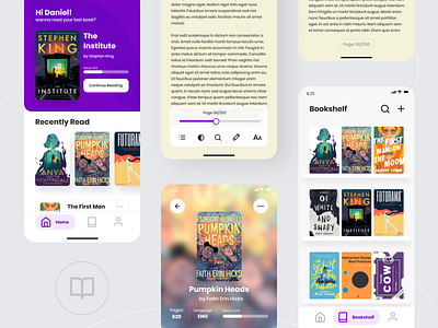eBook reader app - exploration app design ebook graphic design ui ux