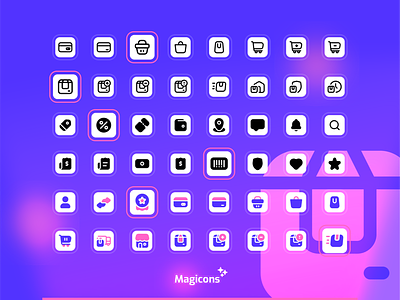 Magicons - Shopping & Ecommerce design ecommerce graphic design icon icon design iconography shopping ui ux vector