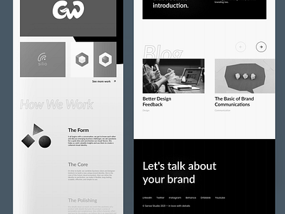 Design Agency Landing Page Exploration