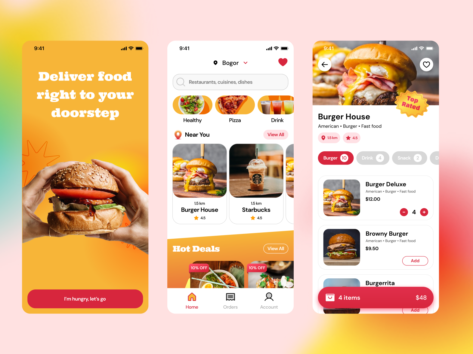 Food Delivery App by Braja Omar Justico on Dribbble