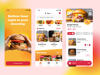 Food Delivery App app delivery design food food delivery icon ui user experience user interface ux