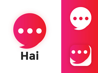 Chat App Logo Design brand chat chat app chat bubble design gradient logo logo design