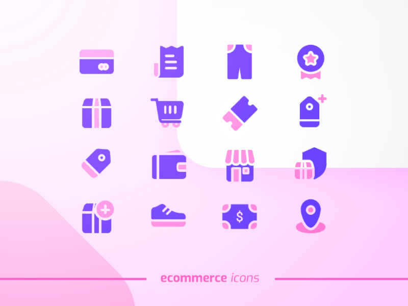 E-commerce Icons graphic design e-commerce icon icon pack ui design icon design icons
