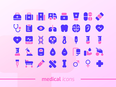 Medical Icons Set design graphic design icon icon design iconset illustration ui vector