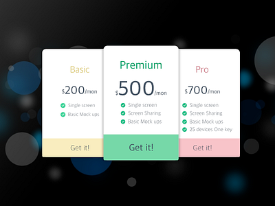 #dailyui #030 affinity designer pricing daily ui 030