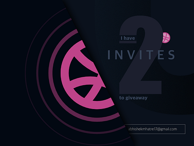 2 Dribbble Invite Giveaways. debut shots debuts dribbble invitations giveaways invitations invites