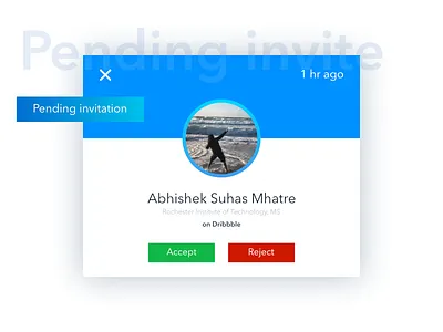 Pending Invitation Daily UI 078 designs, themes, templates and ...