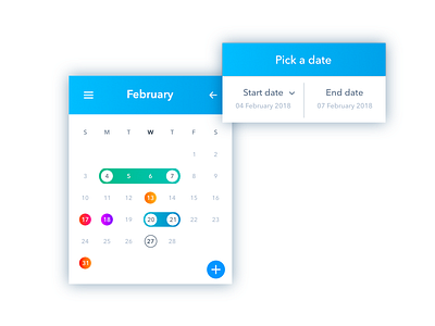 #dailyui #080 affinity designer date pick daily ui 080