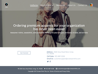 Apparel Shopping Landing Page affinity designer apparel shopping landing page