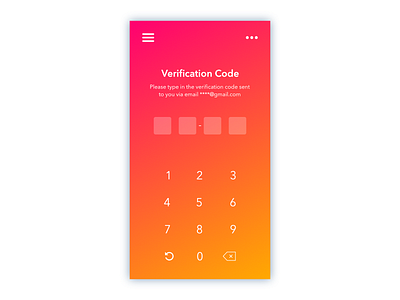 Verification Code affinity designer daily ui verification code
