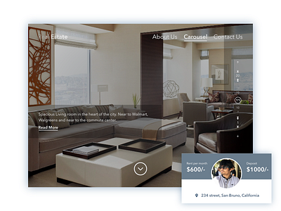 Real Estate affinity designer daily ui real estate