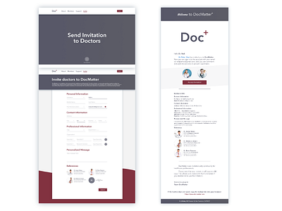 Docmatter Form Page and Email Notification Page affinity designer docmatter form page email notification page