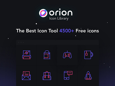 Orion Icon Library - 4500+ Free icons