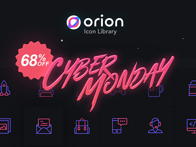 Orion Icon Library - Cyber Monday - cyber icon library monday orion