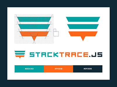 StackTrace.js Logo Identity branding illustrator logo design