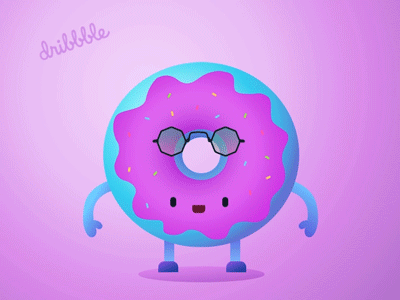 Donut animation donut gif hello dribbble illustration