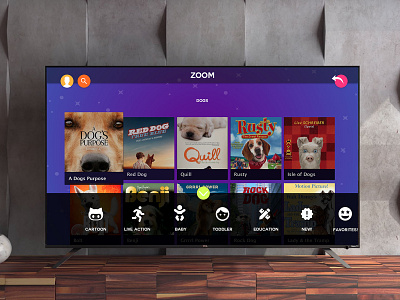 Kids television design television ui ux