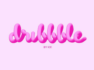 Pink Dribbble illustrator
