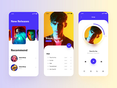 Music App app interface music ui