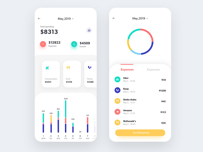 Balance For Finance Banking App by Andantee on Dribbble