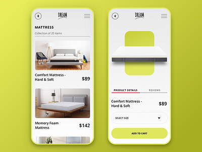 Dream App for Mattresses