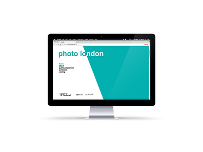 Photo London - Web design (1/5) interface navigation ui ux web design website