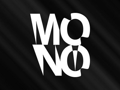 Mono - Logo illustrator logo logo type type typography