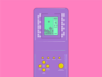 Tetris 90s 90s aesthetics art art of the day artdaily brick game daily vector freelance freelance illustrator illustrate now illustration illustration daily illustrator illustrator art illustrator cc nostalgic tetris game vector a day visual art women in illustration