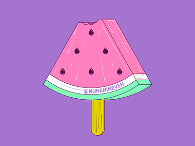 A watermelon popsicle, because why not?