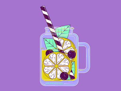 Lemonade jar 🍋 art design illustration illustrator summer