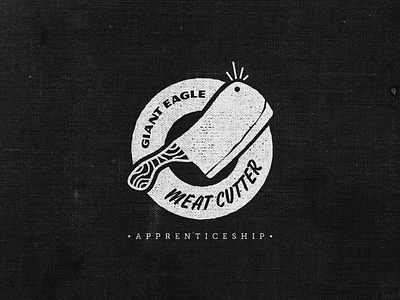 Meat Cutter Apprentice Logo 4 apprentice butcher cleaver cutter knife logo meat