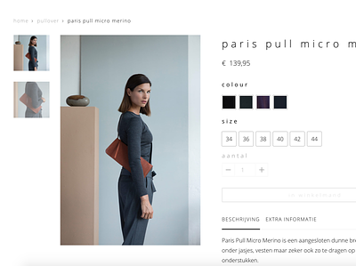 Webshop clean fashion minimal typography webshop