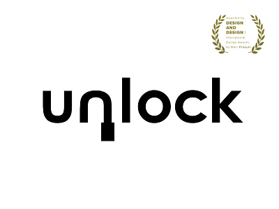 Unlock — logotype design. agency brand construction cool designer freelance identity logo logotype young