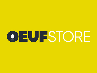 Oeuf (egg) store — logotype design.