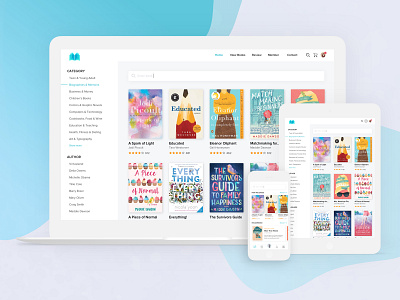 Daily UI #06 / Dashboard - Books store/ Responsive design app book clean daily daily 100 daily challange design detail ecomerce interace interface mockup nice responsive tablet ui uidesign uxui web white
